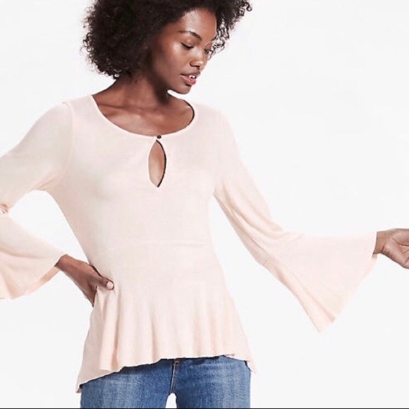 Lucky Brand Tops - LUCKY BRAND | Washed Blush Bell Sleeve Top